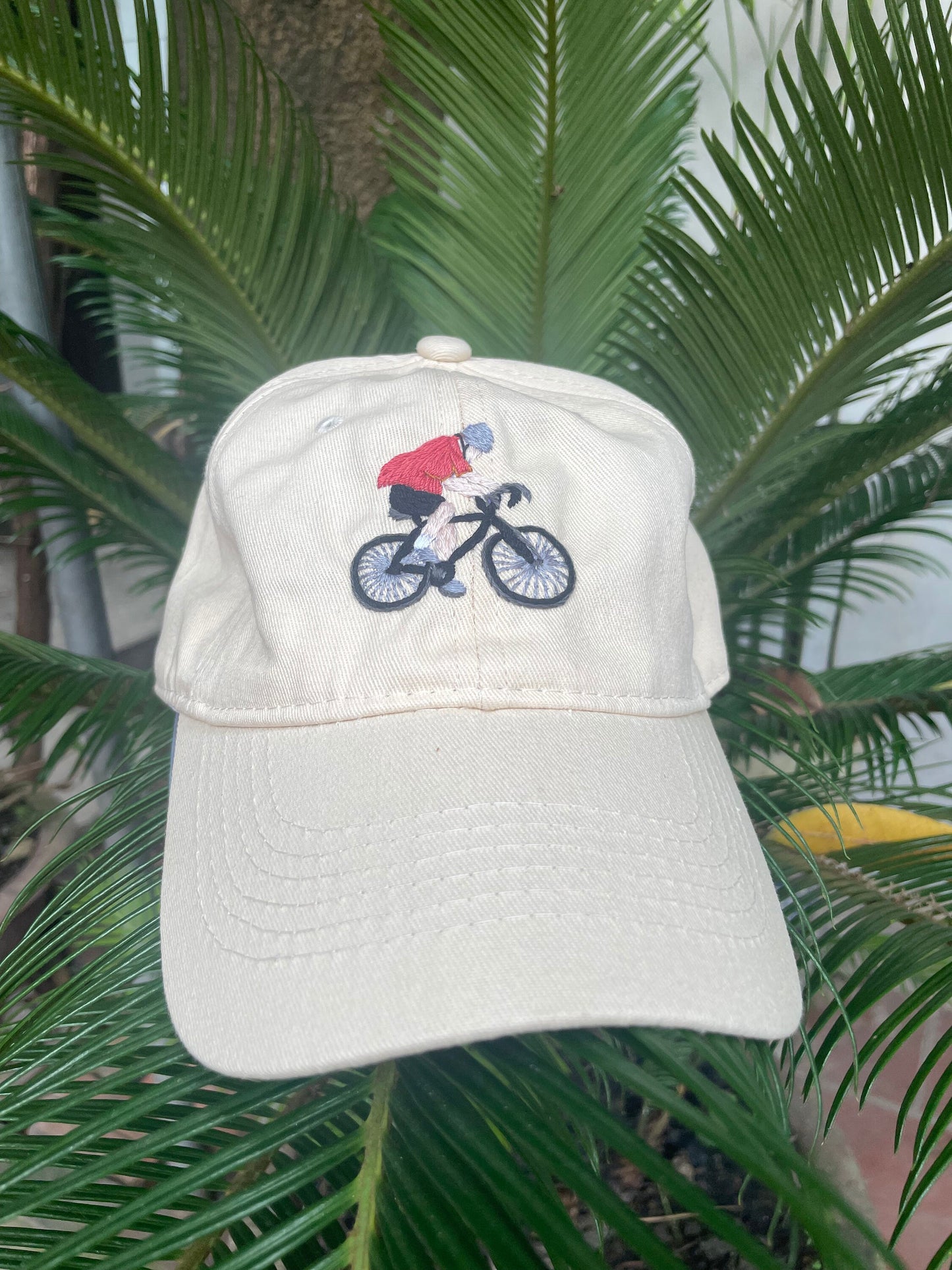 Bicycle Embroidery Hat, Custom Embroidery Hat, Embroidery cap, Bicycle embroidery design, Dad Cap, Gift for Dad Couple Hat Personalized Gift