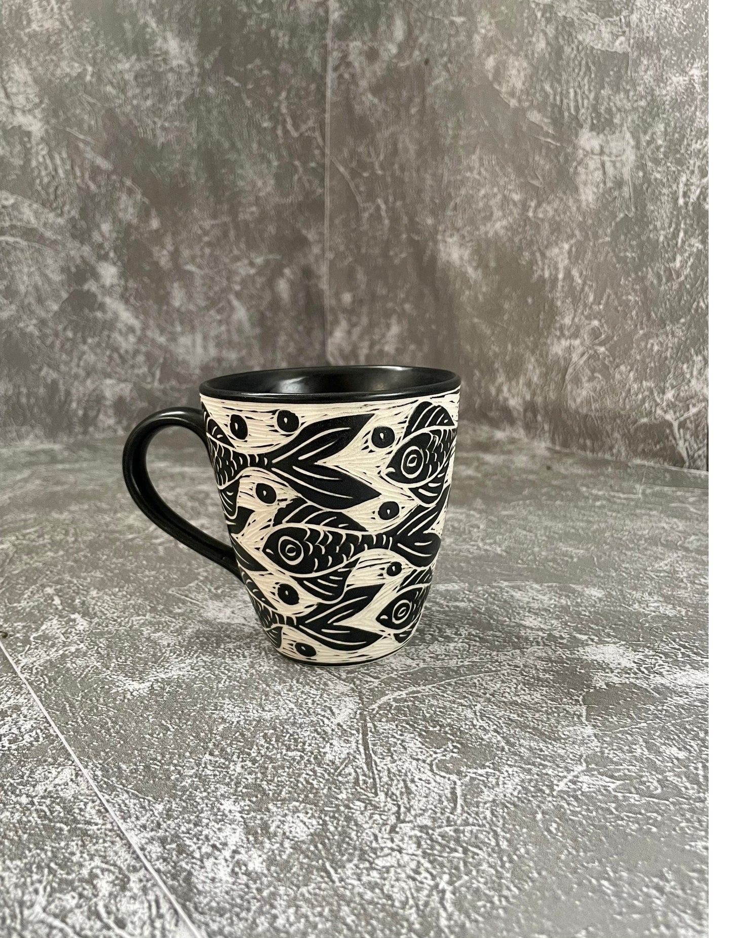 Painted Ceramic Mug, Unique Mug, Ceramic Custom Mug, Special Mug, Unusual Mug
