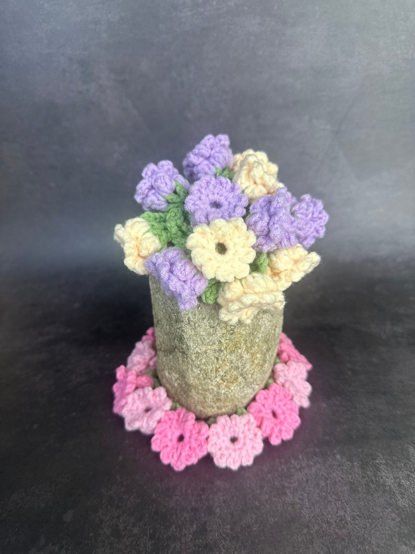 Handmade Rock Vase | Handcrafted Stone Vase | Natural Rock Vase | River Stone Vase