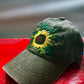 Sunflower Embroidered Cap, Custom Hand Embroidery Cap, Floral Embroidery Hat, Embroider Woman Cap, Personalize gifts.