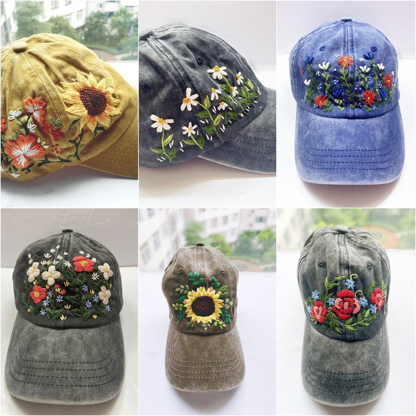 Floral Embroidery Cap, Custom Embroidery Cap, Floral Embroidery Hat, Embroider Woman Cap, Personalize gifts.