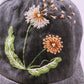 Floral Embroidered Cap, Custom Embroidery Hat, Hand Dandelion Embroidery Hat, Embroider Woman Cap, Personalize gifts, Gifts for Her,