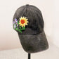 Floral Embroidered Cap, Baseball Cap, Custom Embroidery Hat, Sunflower Embroidery Hat, Embroider Woman Cap, Personalize gifts, Gifts for Her