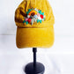 Floral Embroidered Cap, Baseball Cap, Custom Embroidery Hat, Yellow Hat, Embroider Woman Cap, Personalize gifts, Gifts for Her