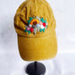 Floral Embroidered Cap, Baseball Cap, Custom Embroidery Hat, Yellow Hat, Embroider Woman Cap, Personalize gifts, Gifts for Her