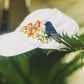 Bird Embroidered Cap, Custom Embroidery Hat, Hand Dandelion Embroidery Hat, Personalize gifts.