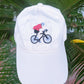 Bicycle Embroidery Hat, Custom Embroidery Hat, Embroidery cap, Bicycle embroidery design, Dad Cap, Gift for Dad Couple Hat Personalized Gift