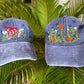 Texas wild flowers cap,Floral Embroidered Cap, Custom Embroidery Hat,Embroidery Woman Cap, Personalize gifts, Gifts for Her, Gift for Mom.