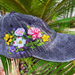 Customs Carolina Wild Flowers Embroidery Cap, Floral Embroidered Cap, Embroidery Woman Cap, Personalize gifts, Gifts for Her, Gift for Mom.