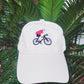 Bicycle Embroidery Hat, Custom Embroidery Hat, Embroidery cap, Bicycle embroidery design, Dad Cap, Gift for Dad Couple Hat Personalized Gift