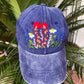 Texas wild flowers cap,Floral Embroidered Cap, Custom Embroidery Hat,Embroidery Woman Cap, Personalize gifts, Gifts for Her, Gift for Mom.