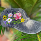 Customs Carolina Wild Flowers Embroidery Cap, Floral Embroidered Cap, Embroidery Woman Cap, Personalize gifts, Gifts for Her, Gift for Mom.