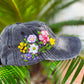 Customs Carolina Wild Flowers Embroidery Cap, Floral Embroidered Cap, Embroidery Woman Cap, Personalize gifts, Gifts for Her, Gift for Mom.