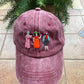 Pink Sisterhood embroidery cap | Gift for her | Fashion embroidery hat | Custom embroidery cap