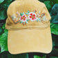 Floral Embroidered Cap, Custom Embroidery Hat,, Embroider Woman Cap, Personalize gifts, Gifts for Her, Gift for Mom.