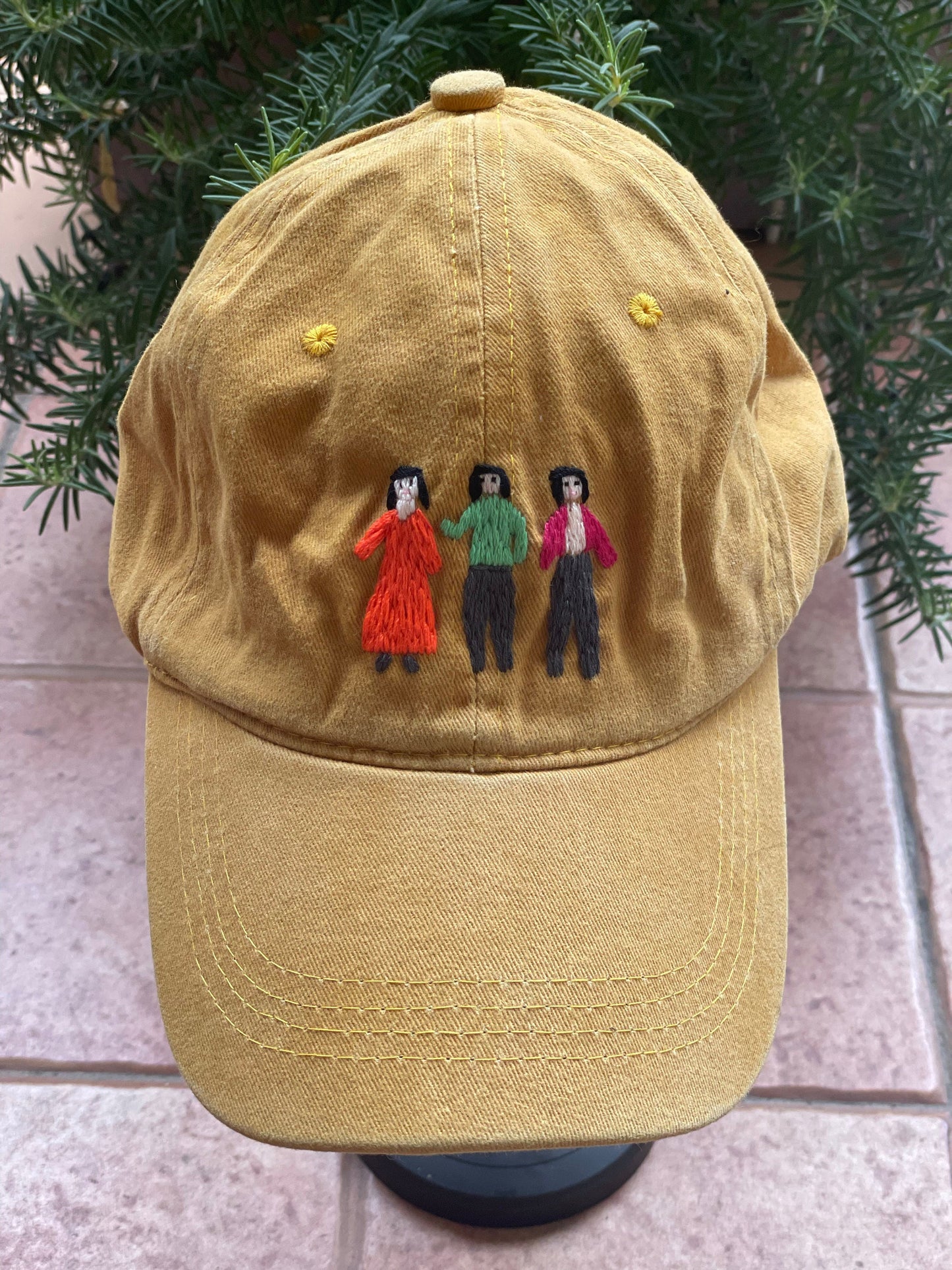 Yellow Sisterhood embroidery cap | Gift for her | Fashion embroidery hat | Custom embroidery cap