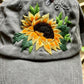 Sunflower Embroidered Cap, Custom Embroidery Hat, Floral Embroidery Woman Cap, Personalized gifts, Gifts for Her, Gift for Mom.