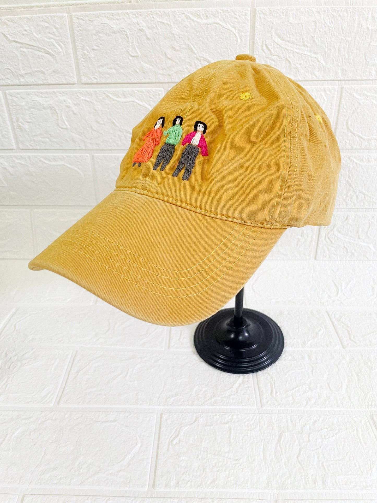 Yellow Sisterhood embroidery cap | Gift for her | Fashion embroidery hat | Custom embroidery cap