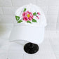 Peony Embroidered Cap, Custom Floral Embroidery Hat, Embroidery Woman Cap, Personalize gifts, Gifts for Her, Gift for Mom.