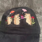 Porcupine embroidery baby hat | Porcupine  embroidery bonnets | Porcupine embroidery baby cap | Embroidery cotton baby hat.