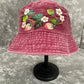 Floral Embroidery bucket hat | Floral Denim bucket hat | Women hat | Gift for her | Friend gift | Gift for mom,Christmas gift