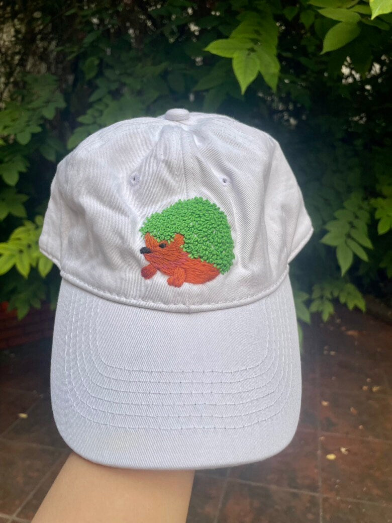 Hand Embroidered Hat, Baseball Cap, Custom Embroidery Hat, Floral Embroidery Hat, Embroider Woman Cap, Personalize gifts.