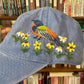 Hand Embroidered Hat, Baseball Cap, Custom Embroidery Hat, Bird Floral Embroidery Hat, Embroider Woman Cap, Personalize gifts.