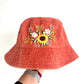 Floral Embroidery bucket hat | Sunflower bucket hat | Women hat | Gift for her | Friend gift | Gift for mom