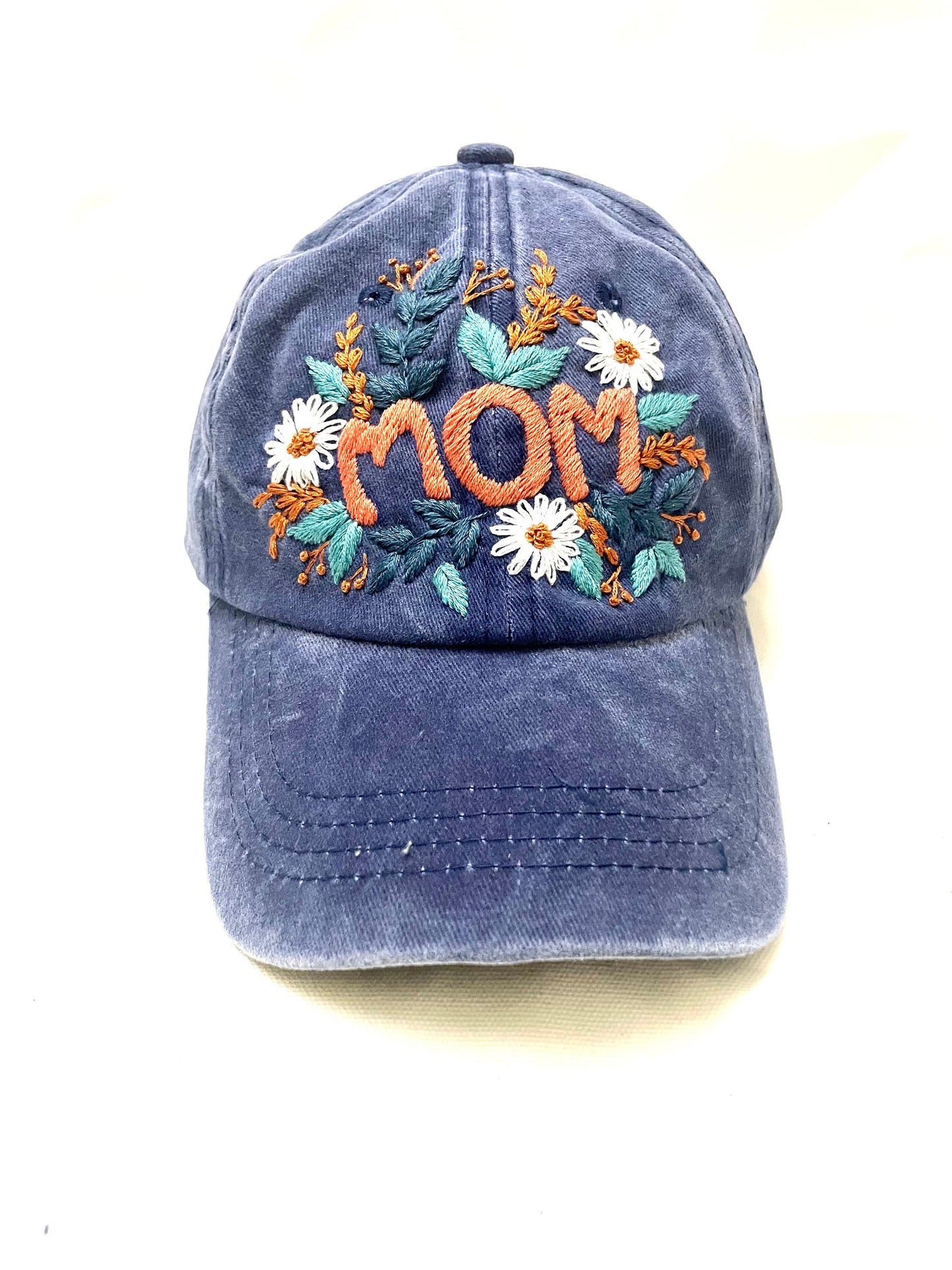 Mom letter Embroidered Cap, Custom Hat, Floral Mom Embroidery Baseball Cap, Personalized gifts, Gifts for Mom, Mother Day Gift