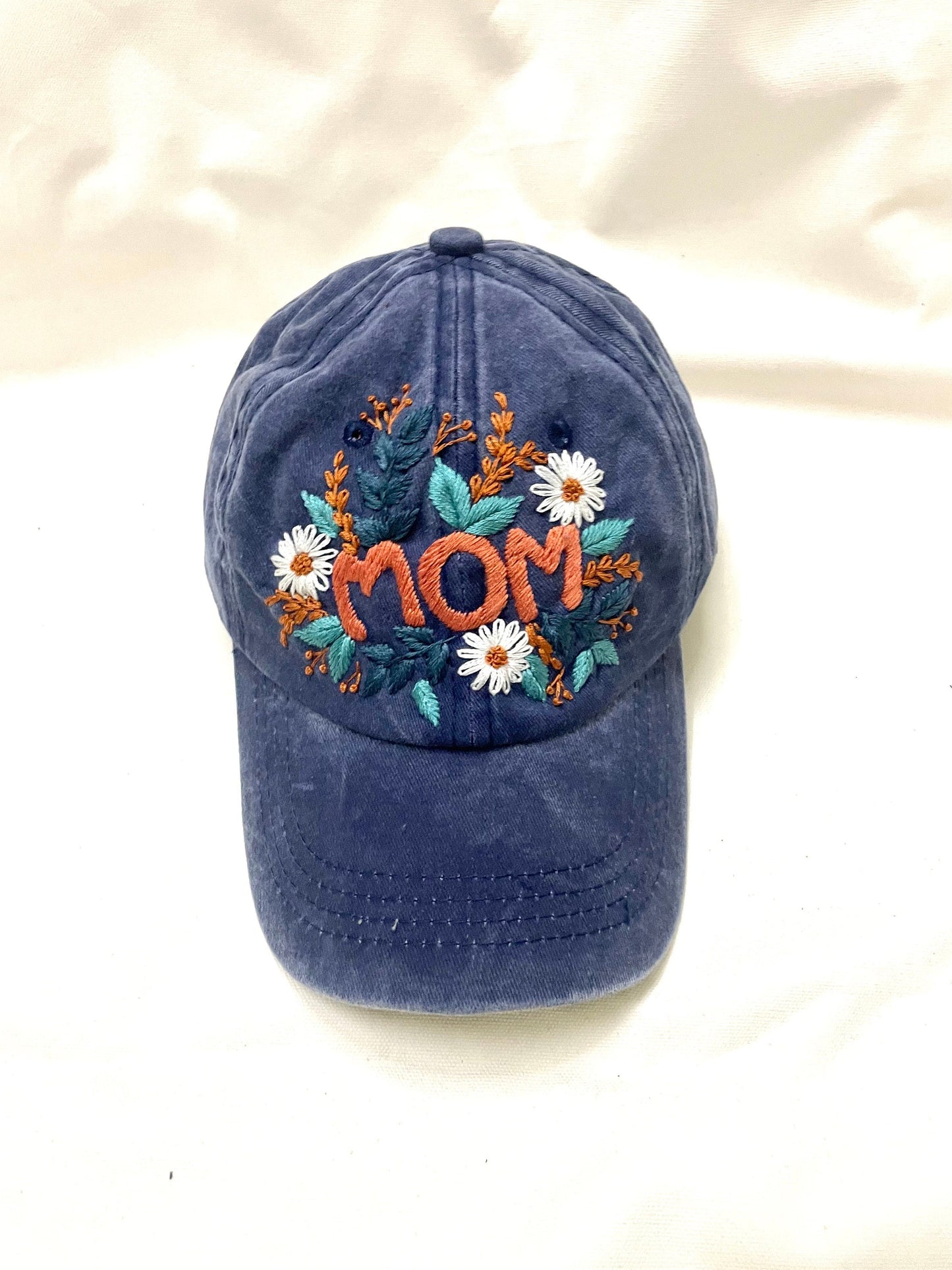 Mom letter Embroidered Cap, Custom Hat, Floral Mom Embroidery Baseball Cap, Personalized gifts, Gifts for Mom, Mother Day Gift