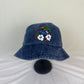 Combo of Floral Embroidery Bucket Hat Customs Design