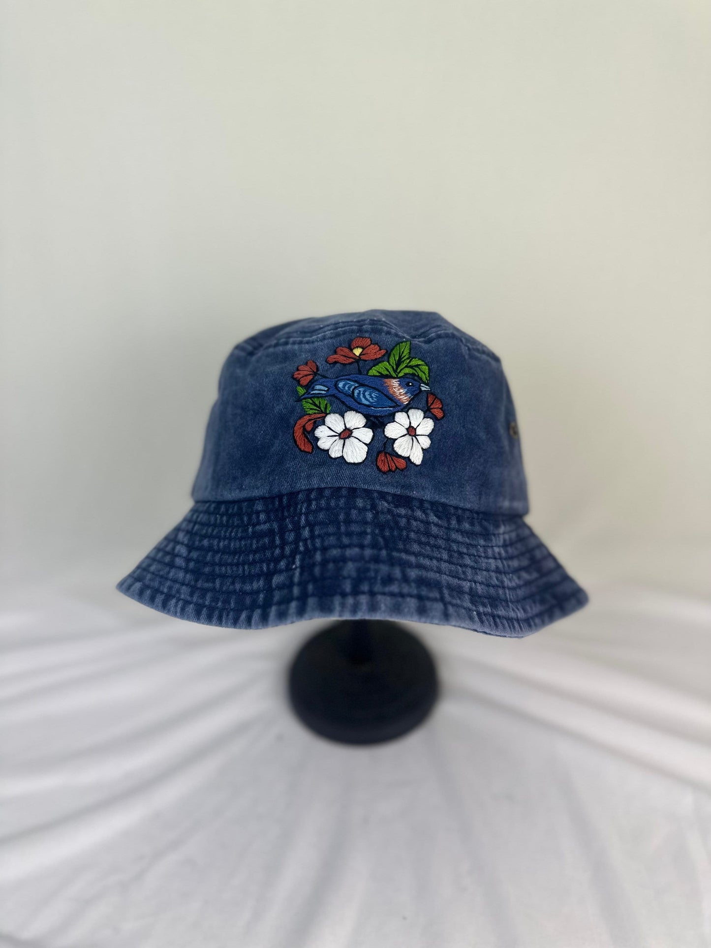 Combo of Floral Embroidery Bucket Hat Customs Design