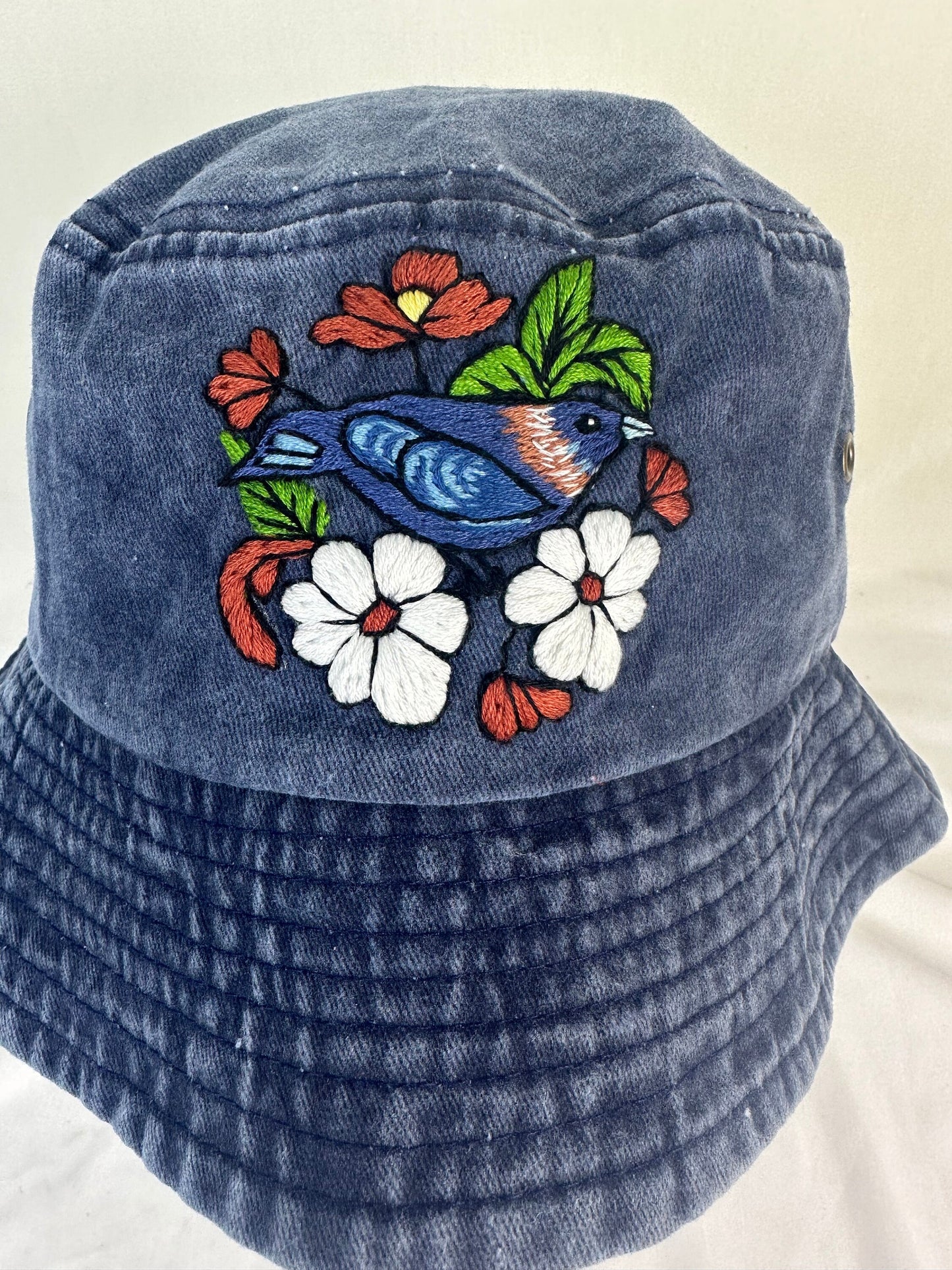 Combo of Floral Embroidery Bucket Hat Customs Design