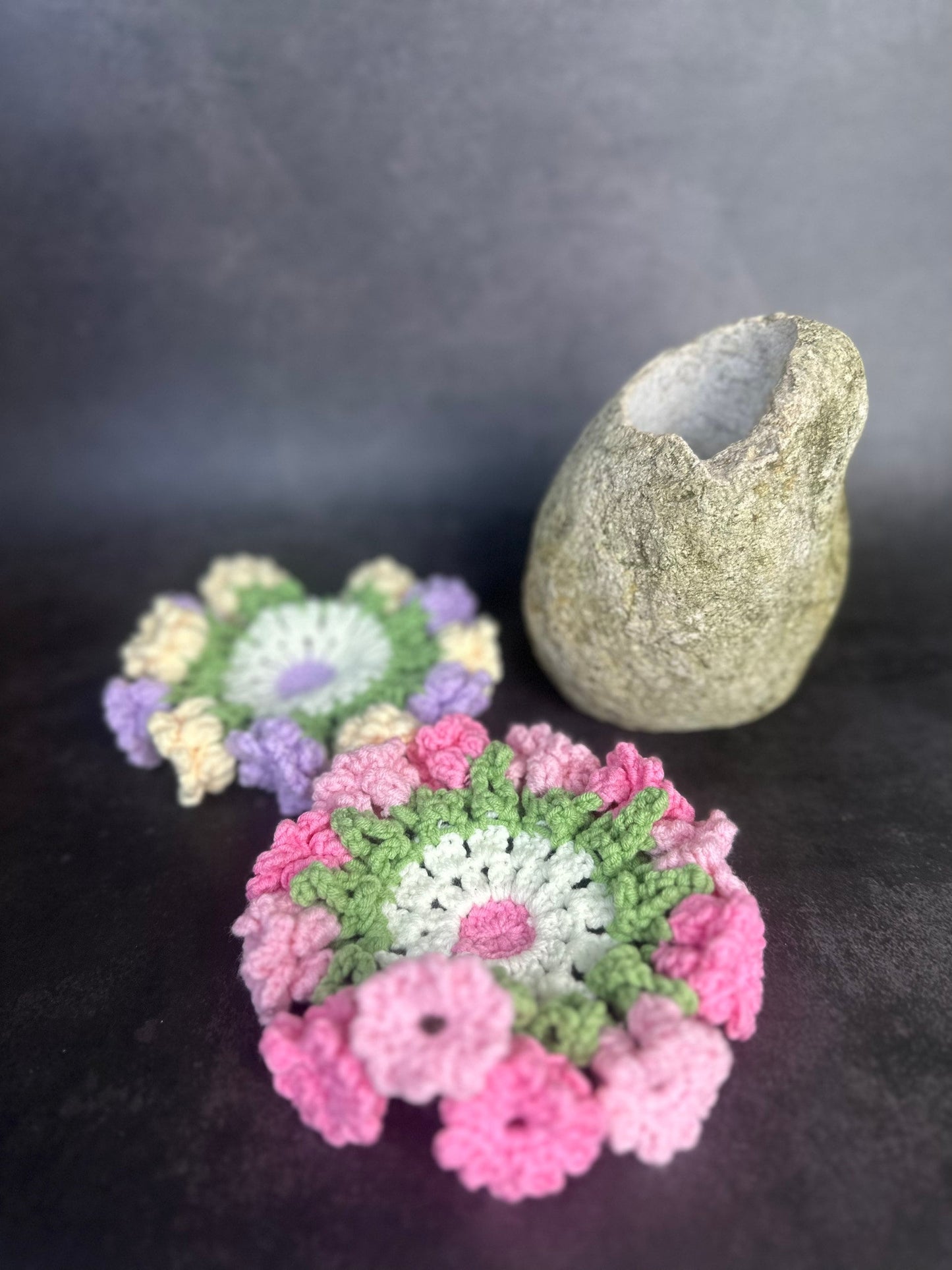 Handmade Rock Vase | Handcrafted Stone Vase | Natural Rock Vase | River Stone Vase