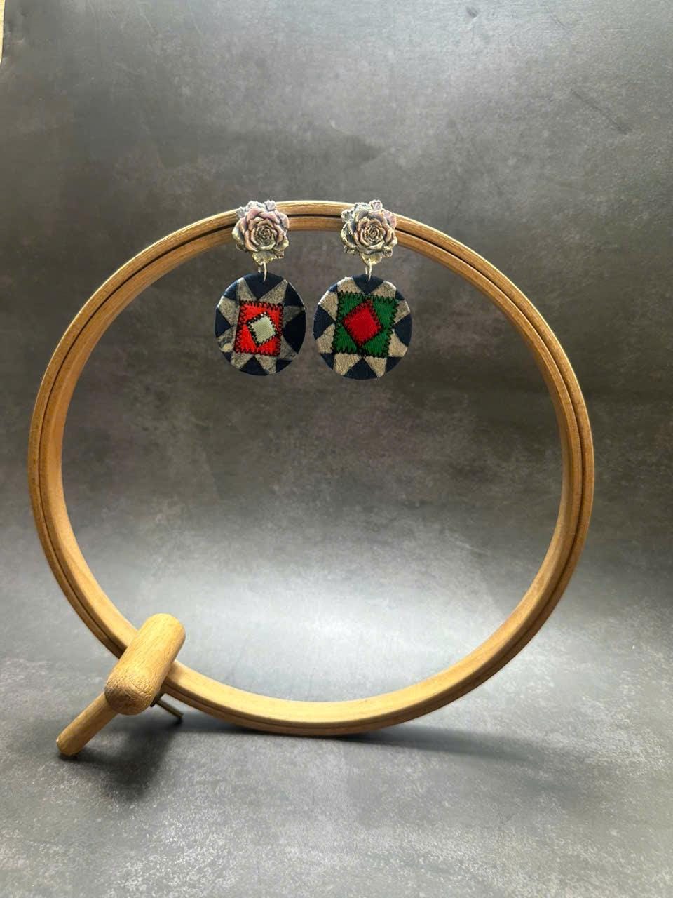 Hmong Hill Tribe Handmade Earrings | Personalizable Ethnic Jewelry | Unique Handcrafted Dangles