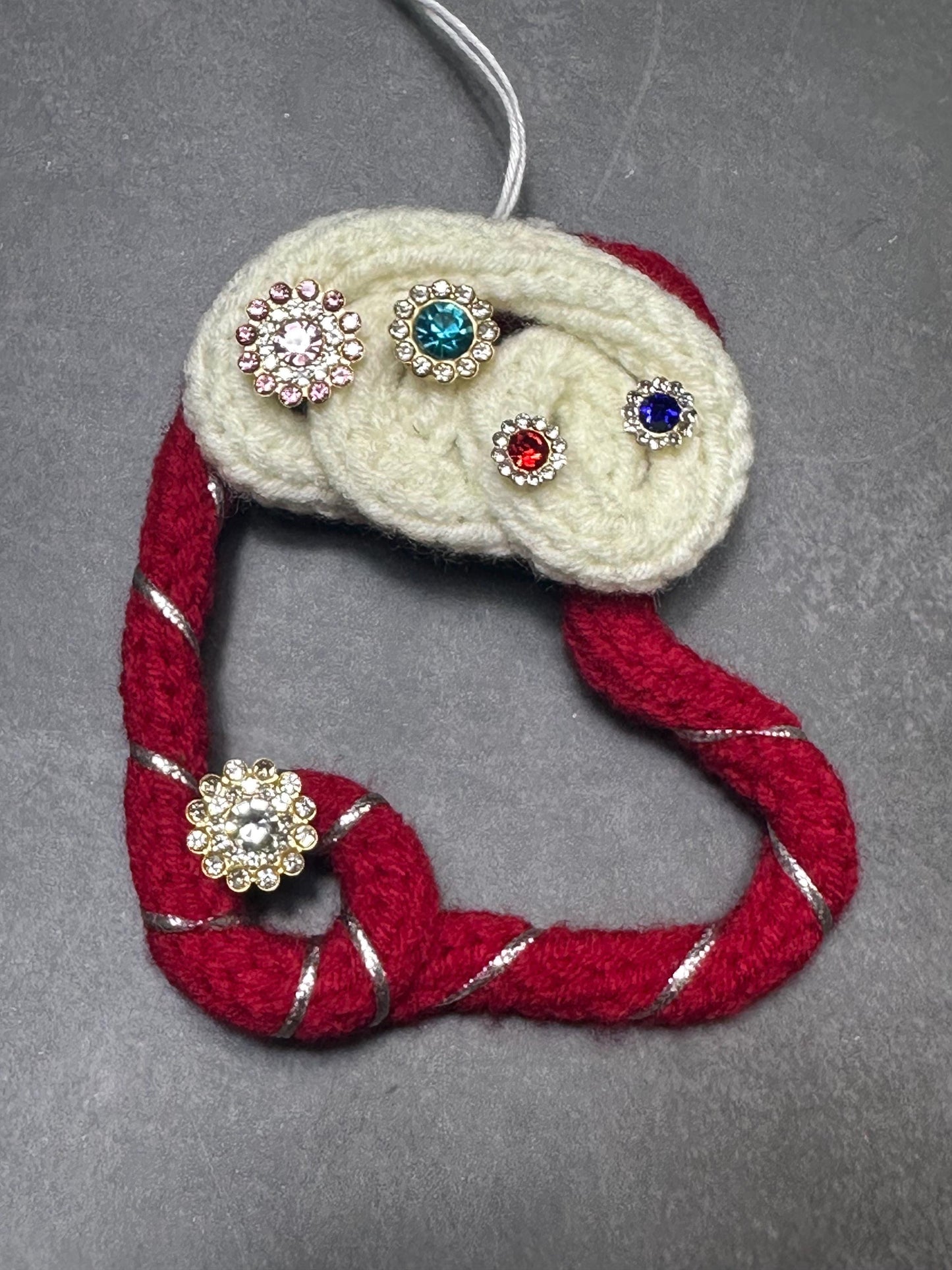 Handmade bling bling macramé Christmas Ornament | Home Decor