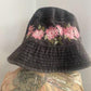 Pink Floral Embroidered Bucket Hat | Blossom Embroidery Hat | Pink Floral Sun Hat | Personalized Gifts | Gift for her | Gift for mom