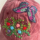 Butterfly Flight Embroidery Cap | Fluttering Butterfly Embroidered Cap | Floral Embroidered Cap | Personalized Gifts | Gift for her